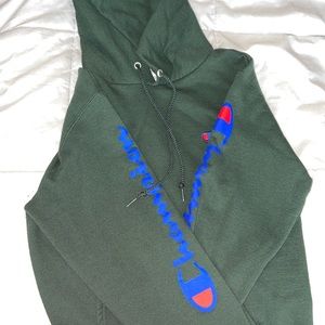 Green Champion hoodie